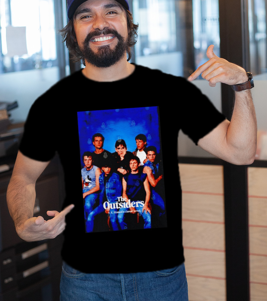 The Outsiders S E Hinton's Classic Novel Cover Group T-Shirt