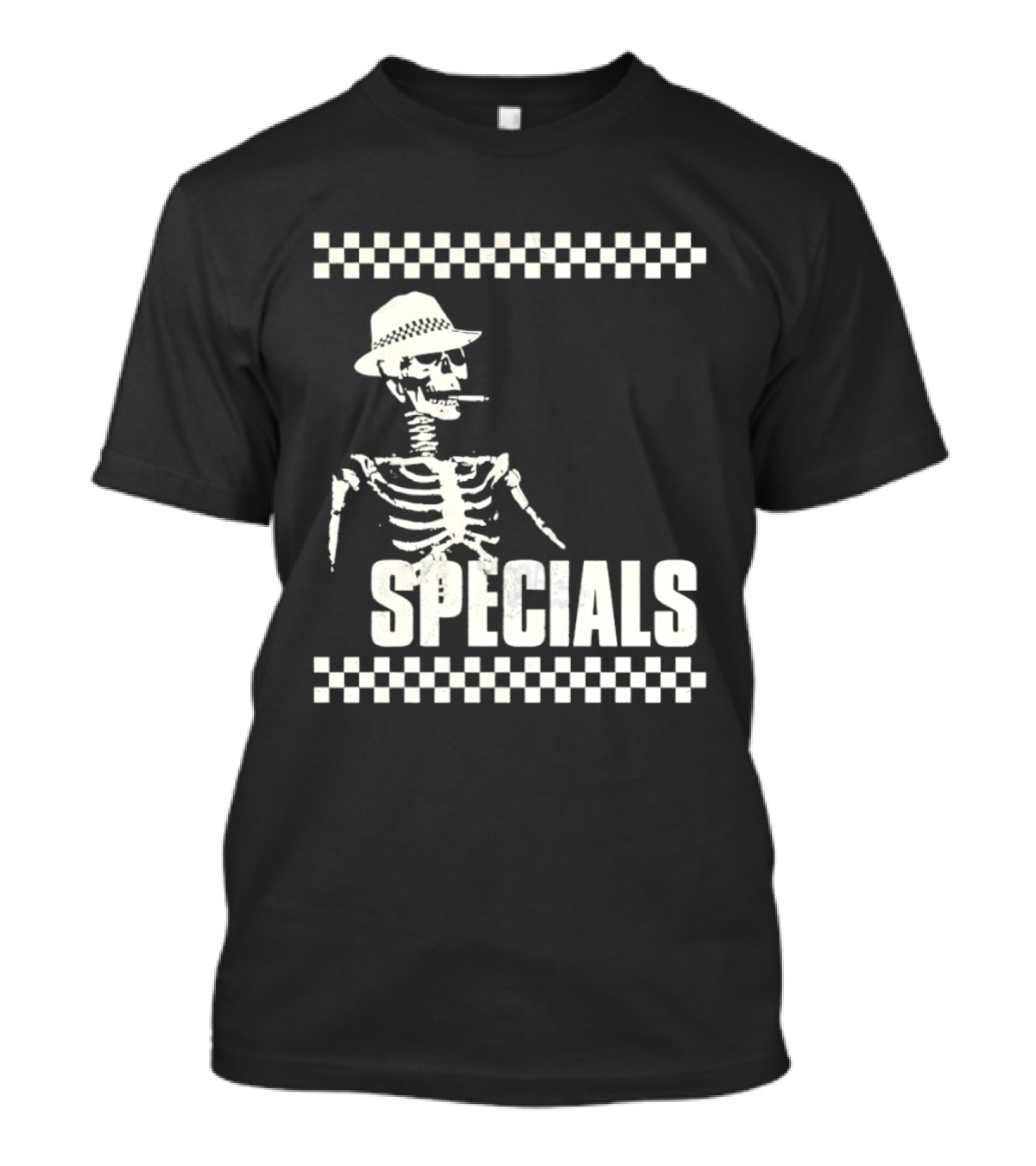 The Specials Skeleton Ska Band 2 Tone Distressed T-Shirt