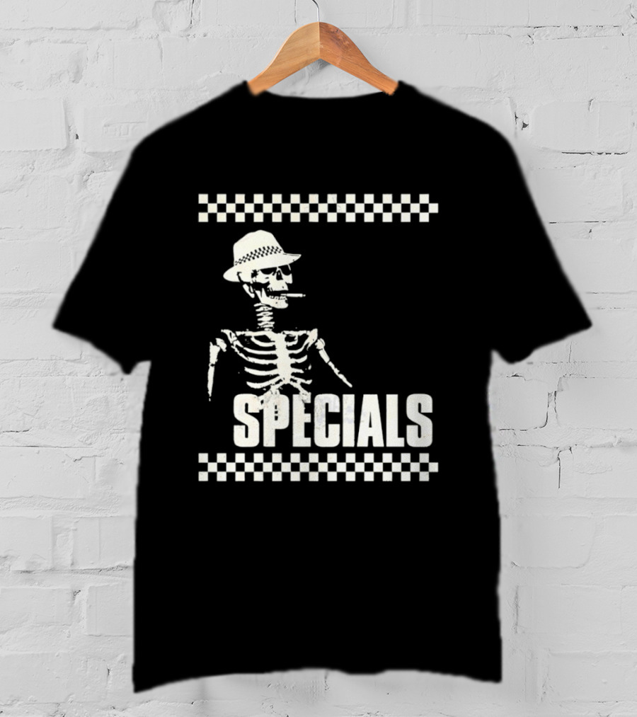 The Specials Skeleton Ska Band 2 Tone Distressed T-Shirt