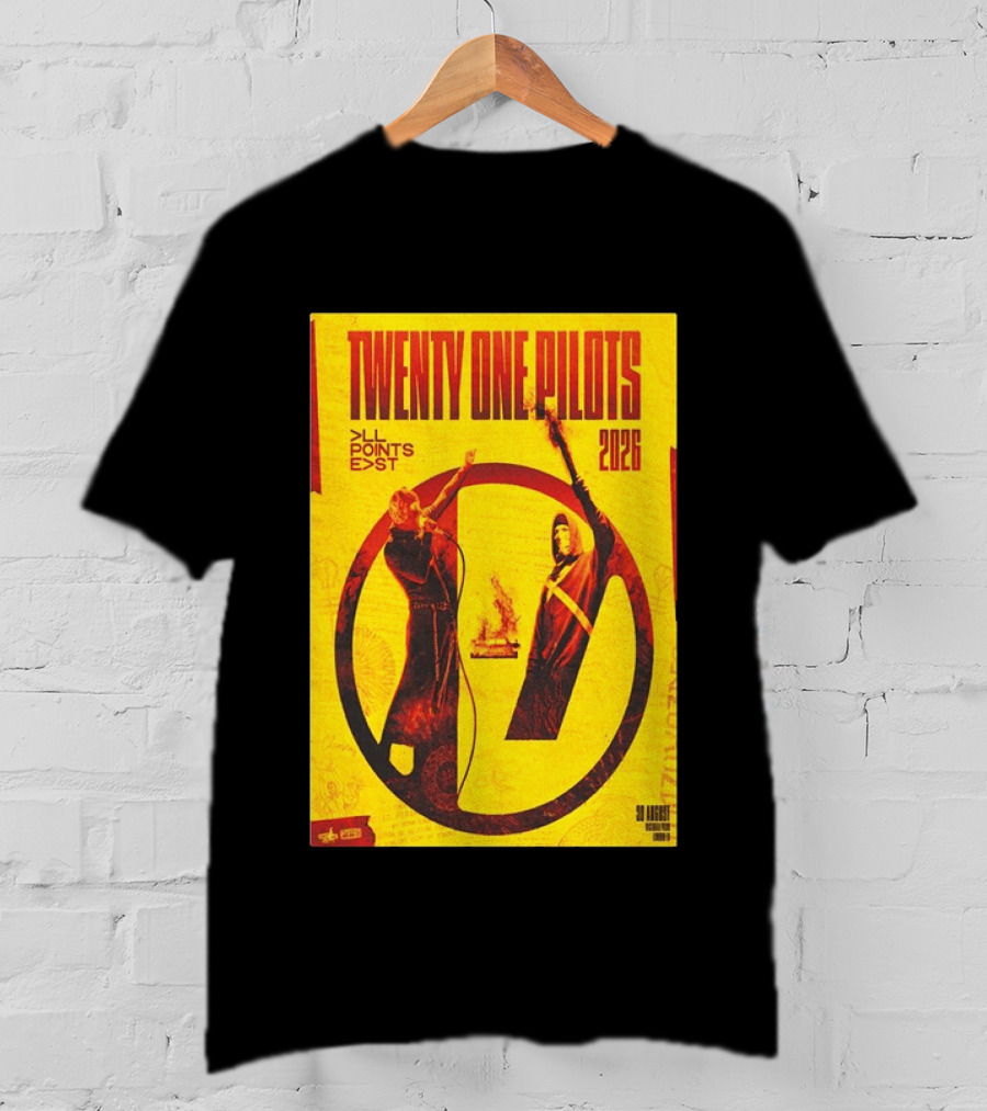 Twenty One Pilots All Points East 2026 Victoria Park London August 30 Tour T-Shirt