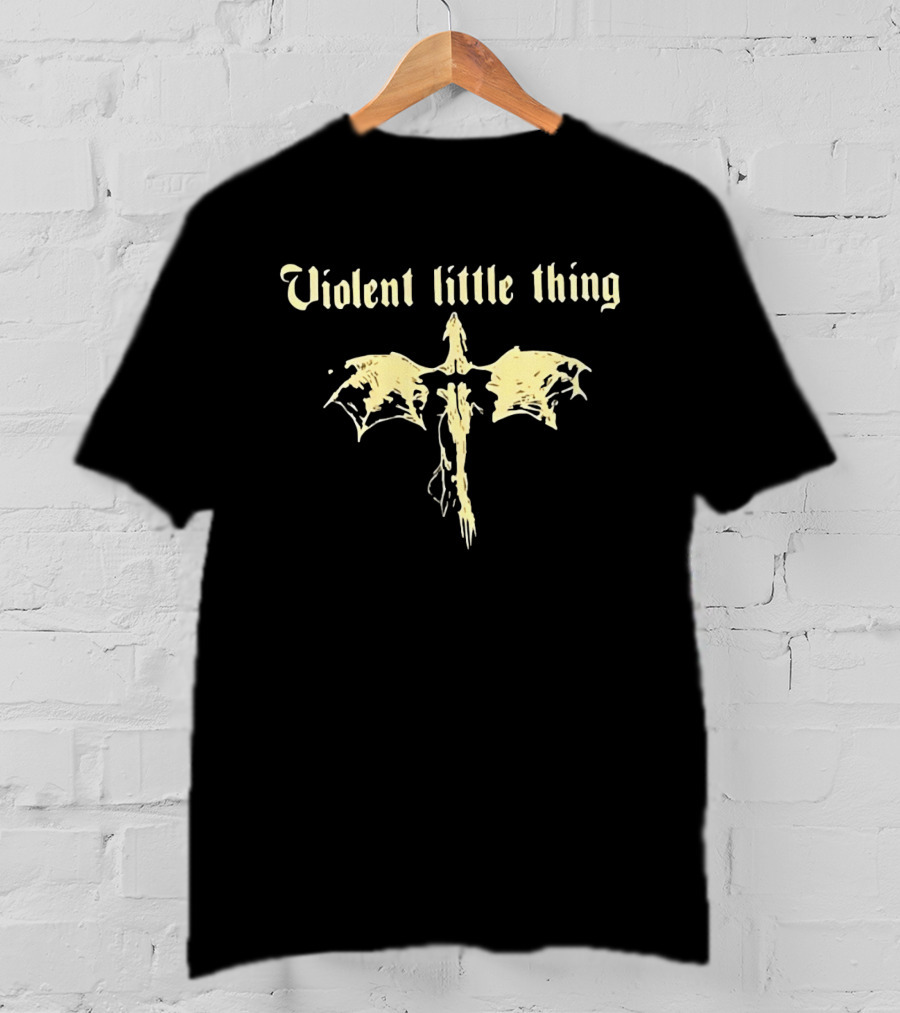 Violent Little Thing Dragon Fantasy Gothic T-Shirt