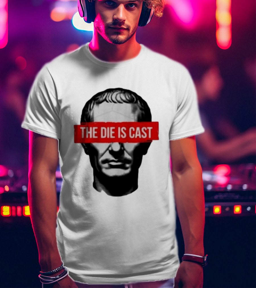 Julius Caesar The Die Is Cast Roman Historical Bust T-Shirt