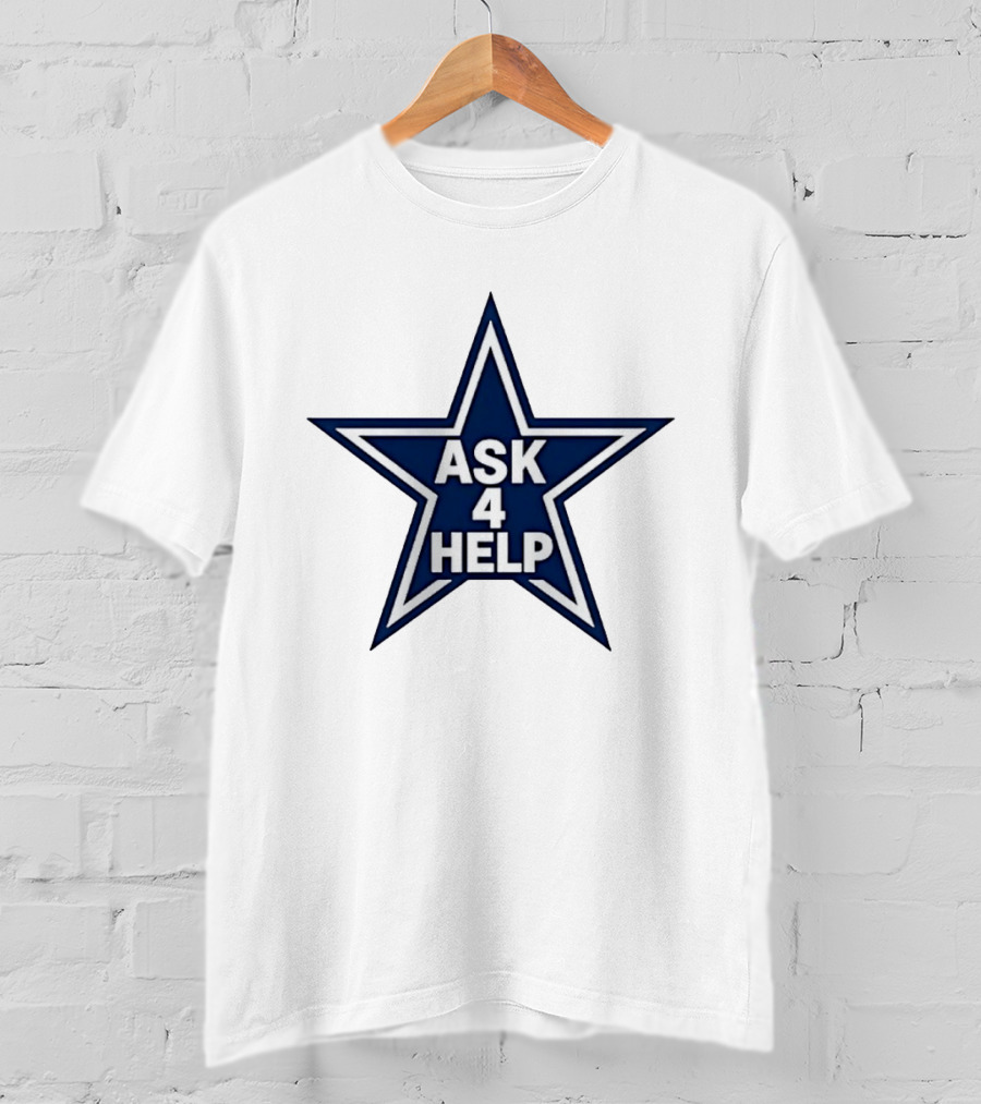Dallas Cowboys Classic Ask 4 Help Star T-Shirt