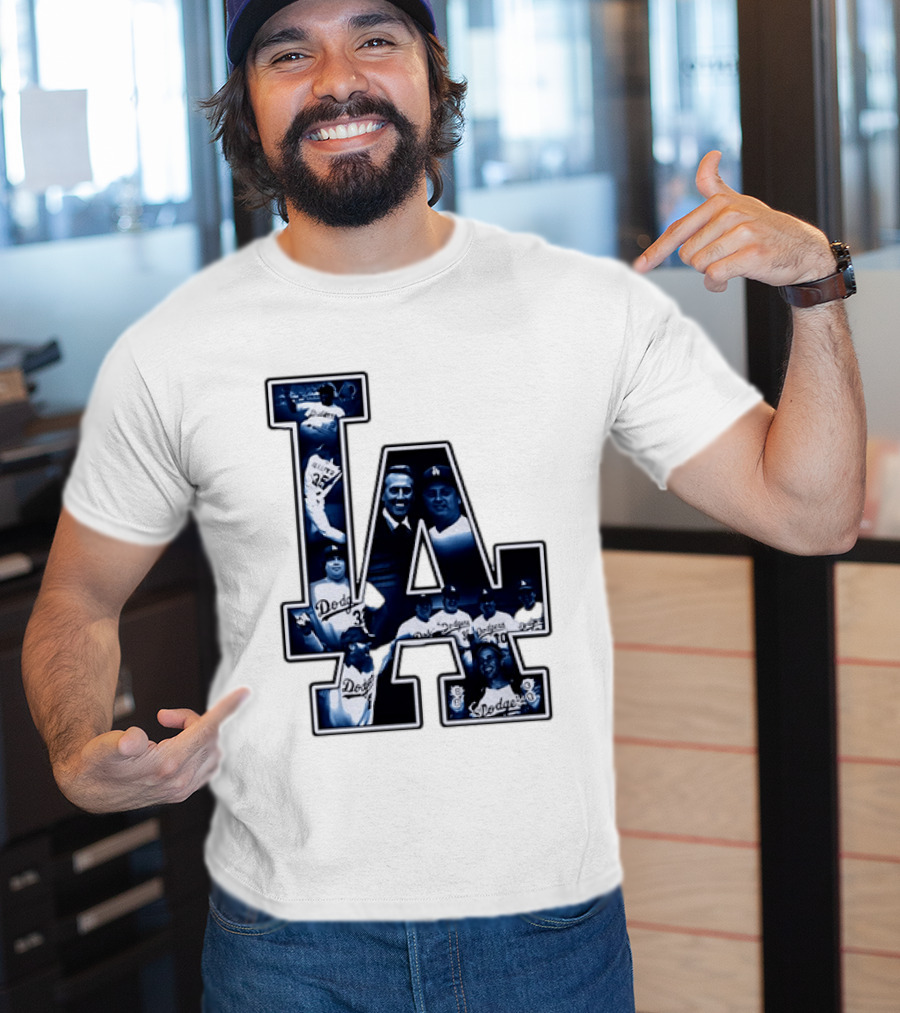 Los Angeles Dodgers Legends LA MLB Baseball Team Vintage Photography T-Shirt