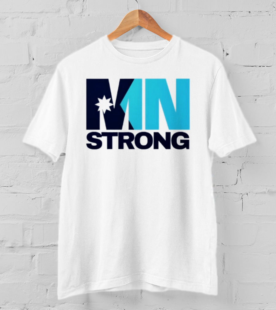 MN Strong Minneapolis Minnesota Kiss Cut Star T-Shirt