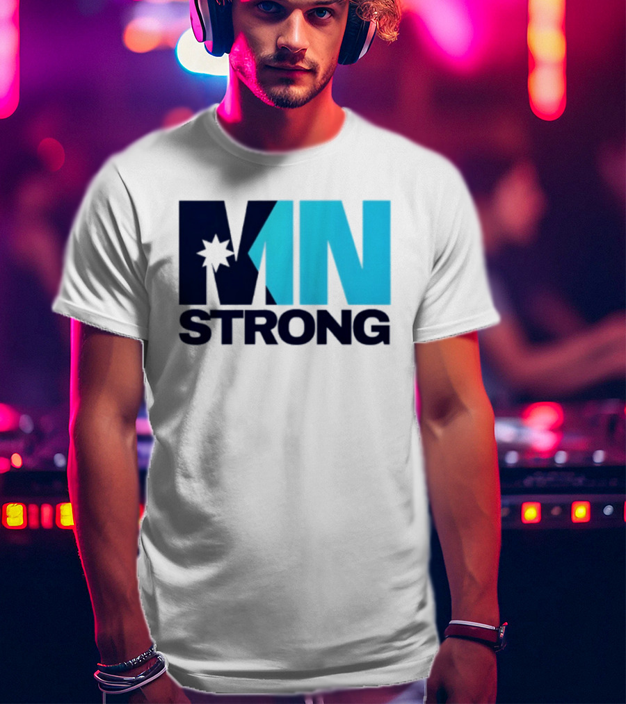 MN Strong Minneapolis Minnesota Kiss Cut Star T-Shirt