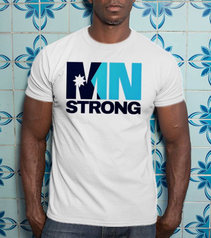MN Strong Minneapolis Minnesota Kiss Cut Star T-Shirt