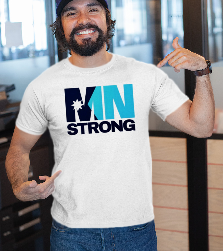 MN Strong Minneapolis Minnesota Kiss Cut Star T-Shirt
