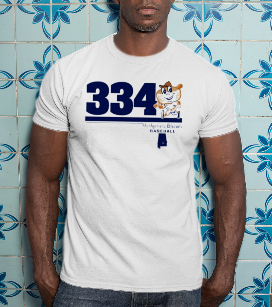 Montgomery Biscuits Baseball 334 Biscuits T-Shirt