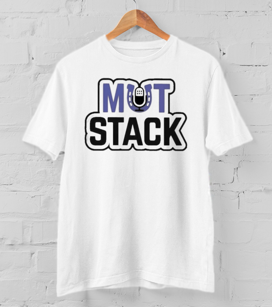 Mut Stack Horseshoe Iconography Blue And Black T-Shirt