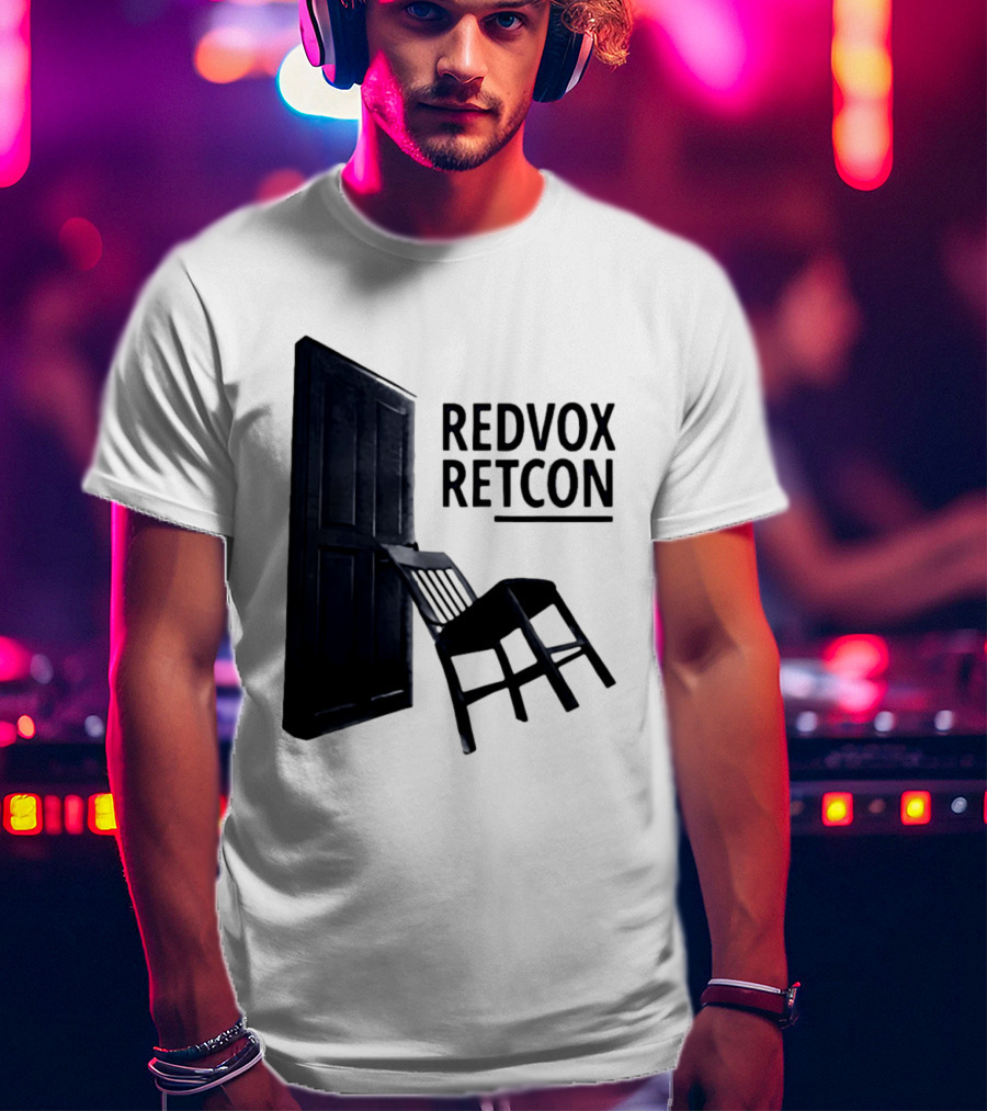 Red Vox Retcon Album Door And Chair T-Shirt