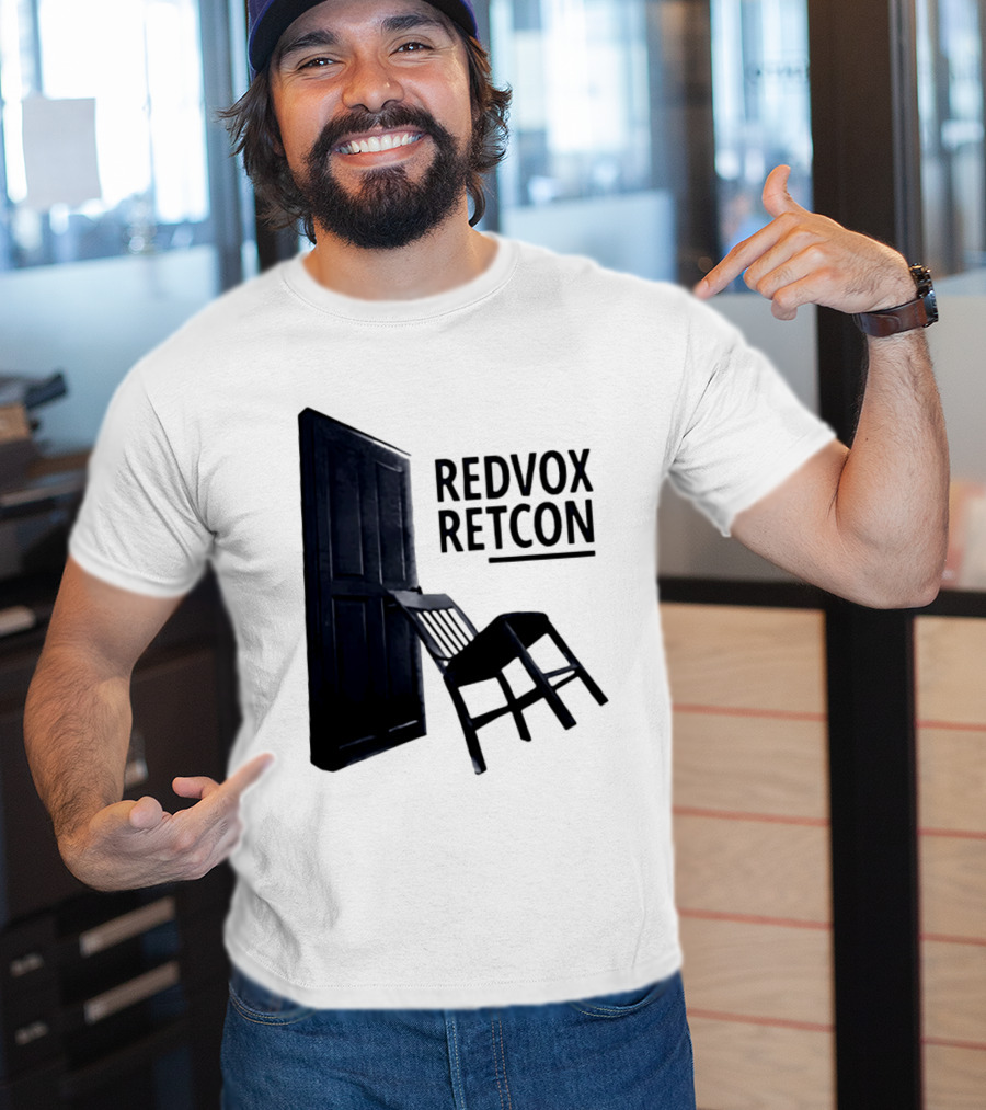 Red Vox Retcon Album Door And Chair T-Shirt