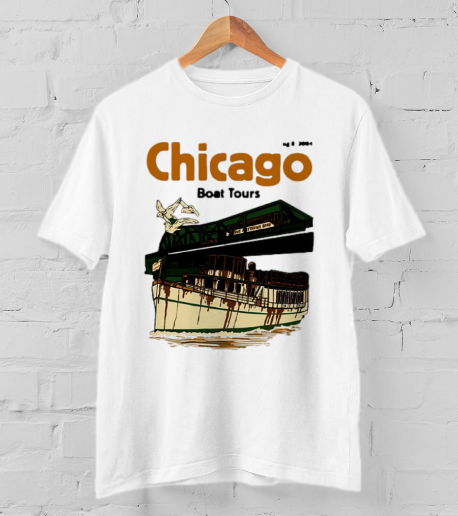 Dave Matthews Band Chicago Boat Tours August 8 2004 Vintage Concert T-Shirt