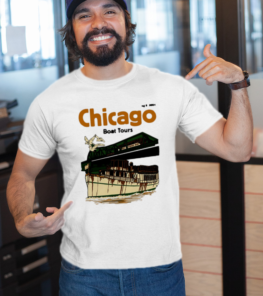 Dave Matthews Band Chicago Boat Tours August 8 2004 Vintage Concert T-Shirt