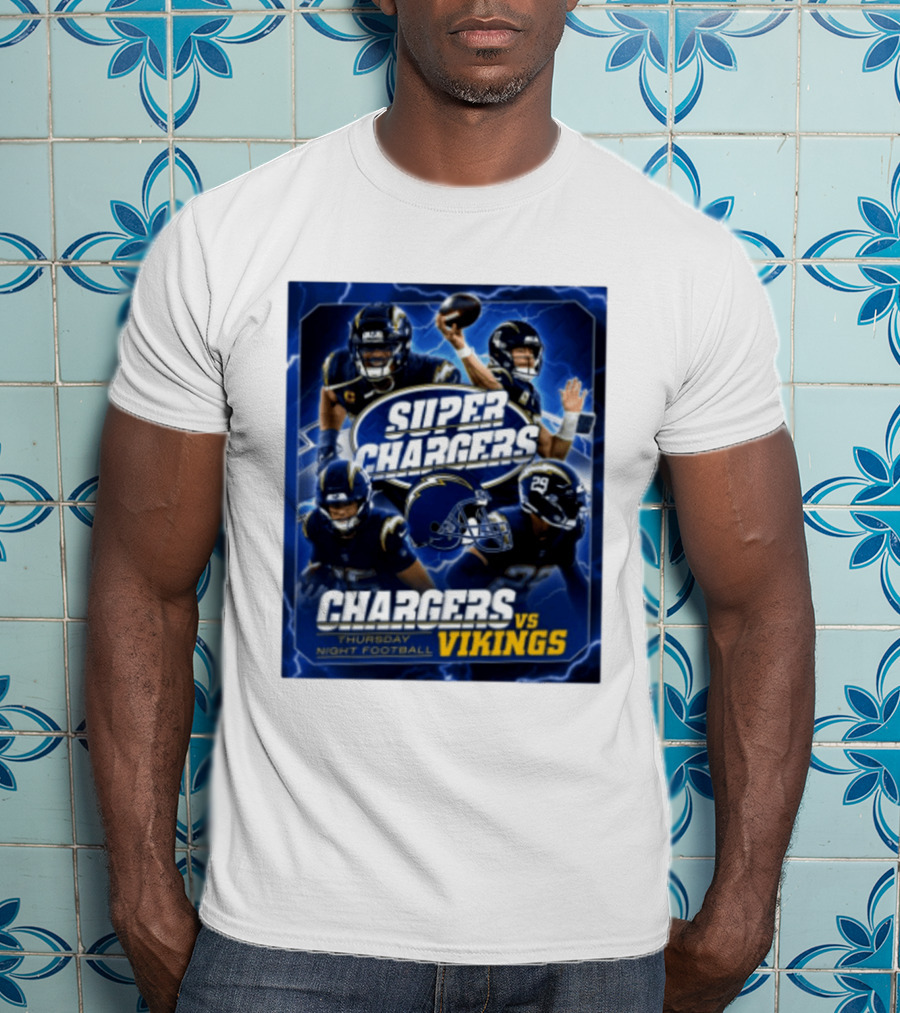 Super Chargers Vs Vikings Thursday Night Football 2025 T-Shirt