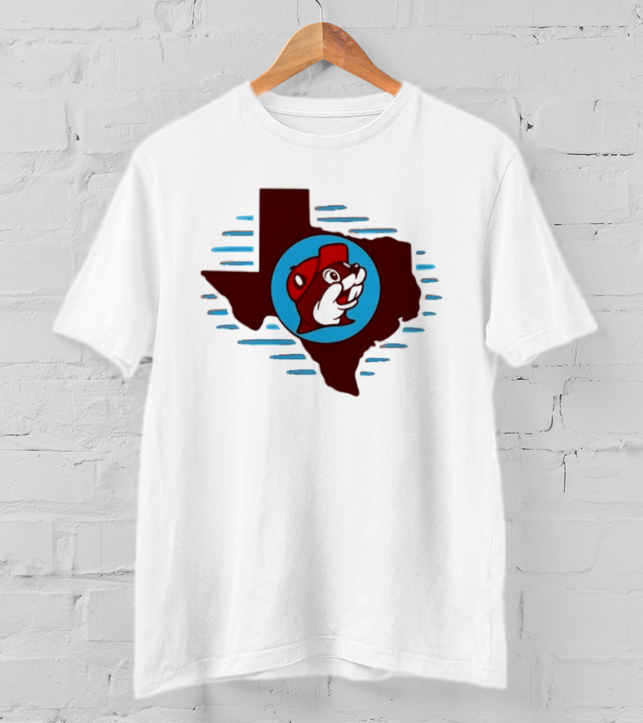 Buc Ees Texas Beaver Icon State Outline Trending T-Shirt