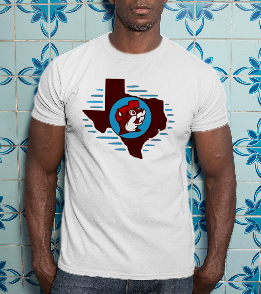 Buc Ees Texas Beaver Icon State Outline Trending T-Shirt