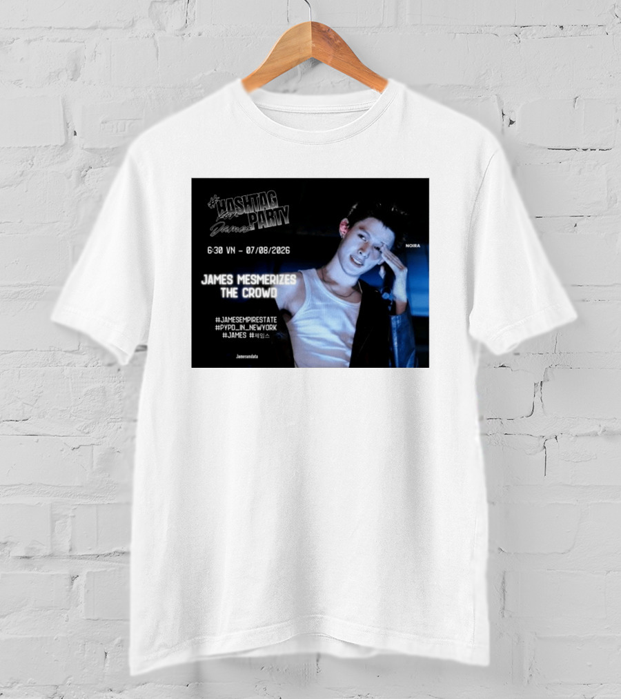 Hashtag Party With James PYPD Tour New York Crowd Mesmerized 07/08/2026 T-Shirt