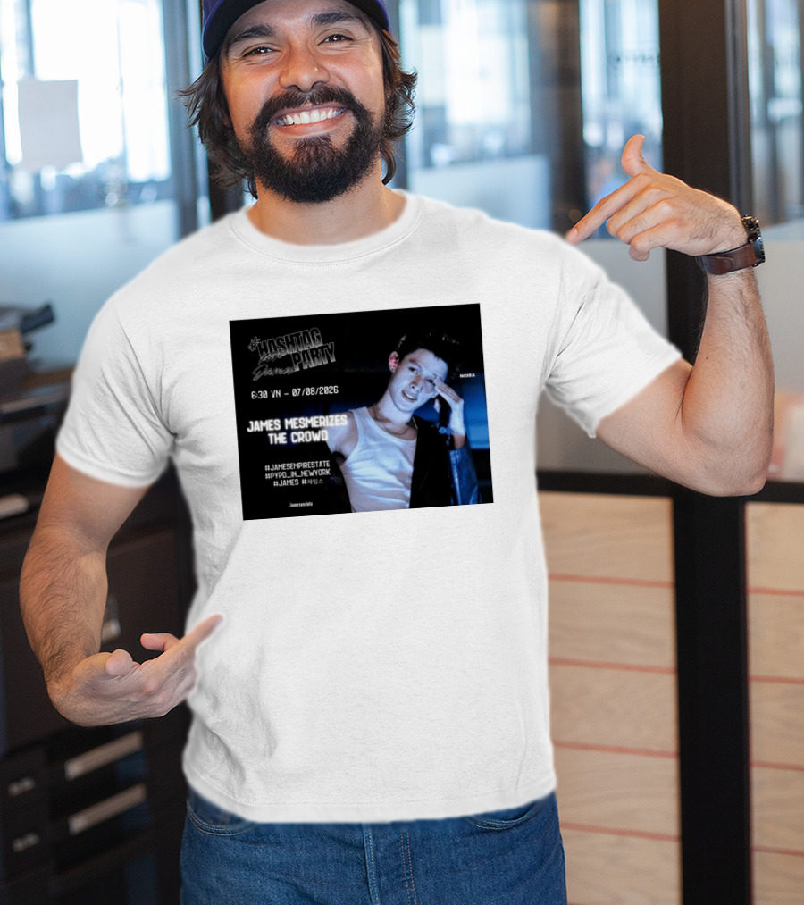 Hashtag Party With James PYPD Tour New York Crowd Mesmerized 07/08/2026 T-Shirt