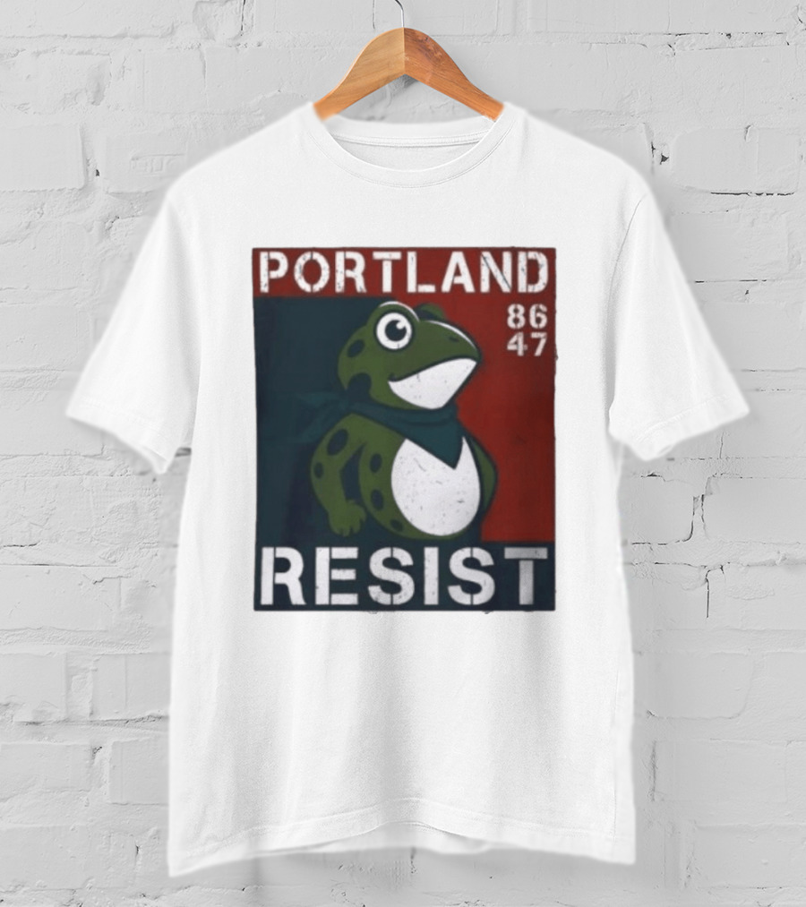 Portland Resist Frog 86 47 Protect The Frogs Trending Men T-Shirt