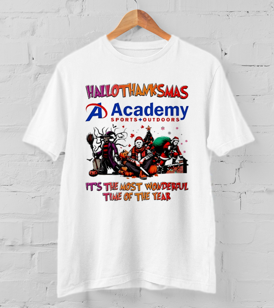 Hallothanksmas Academy Sports Outdoors It's The Most Wonderful Time T-Shirt
