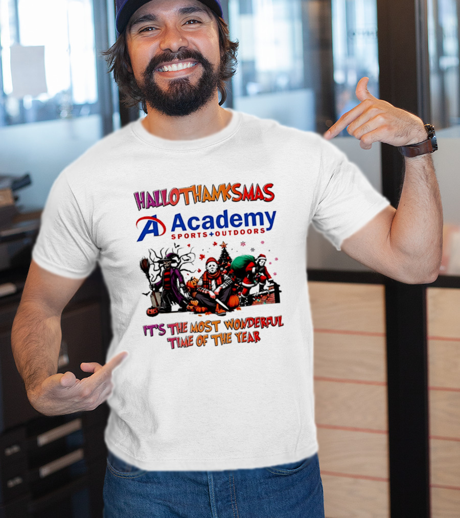Hallothanksmas Academy Sports Outdoors It's The Most Wonderful Time T-Shirt