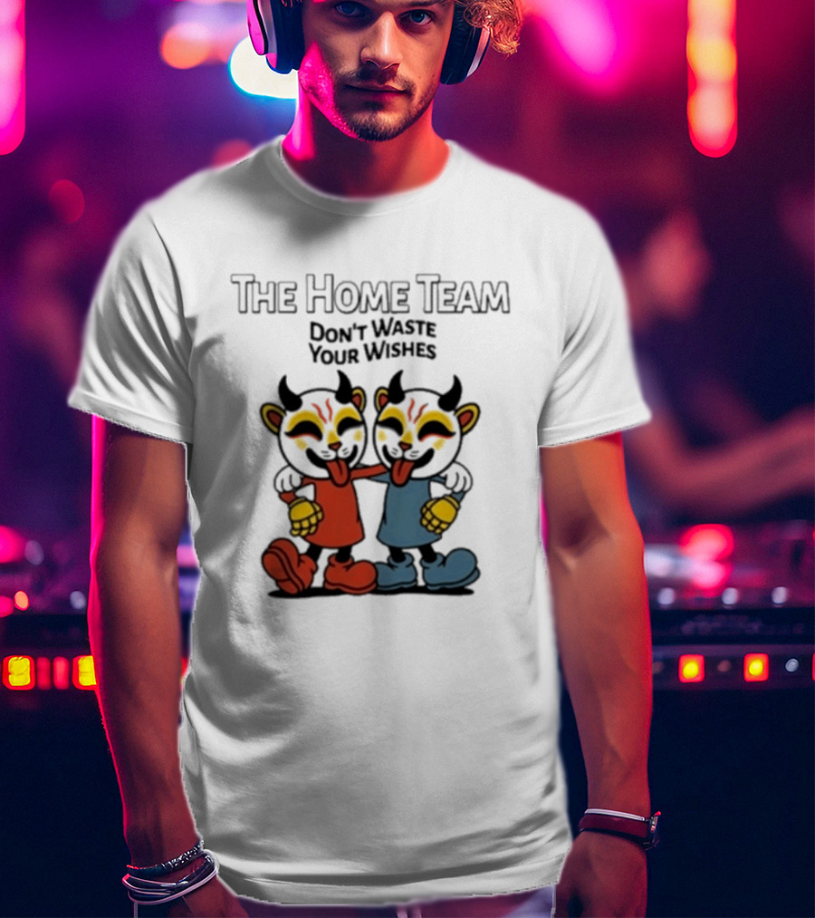 The Home Team Don't Waste Your Wishes Cuphead Tie Dye T-Shirt