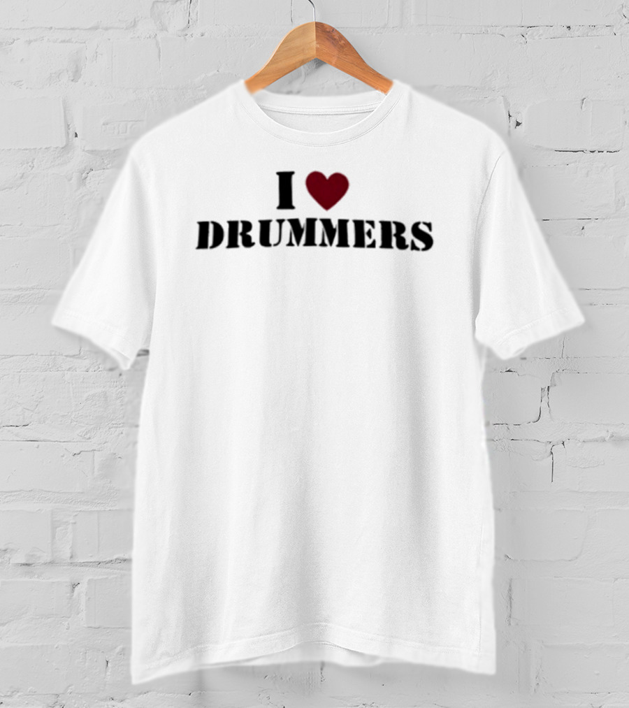 I Heart Drummers Passion Music T-Shirt
