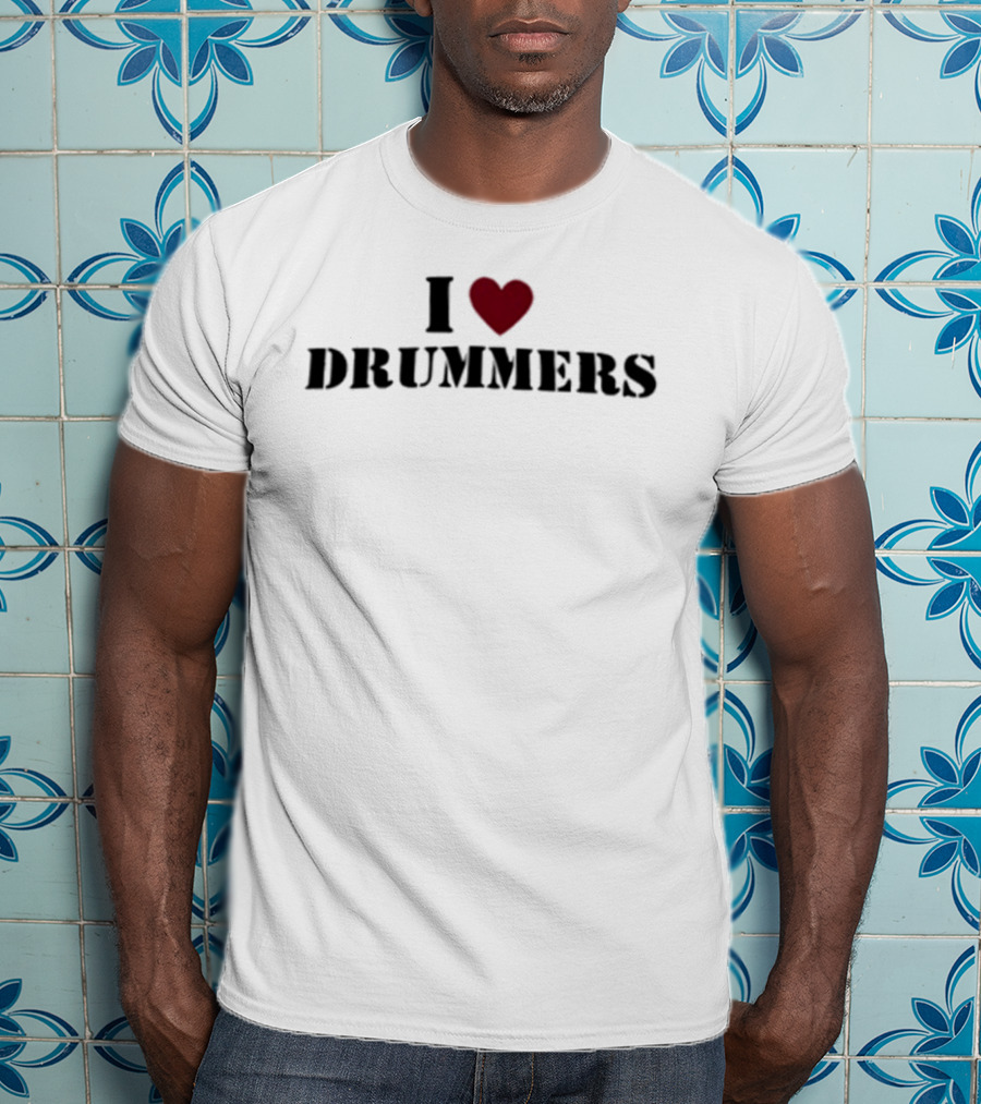 I Heart Drummers Passion Music T-Shirt