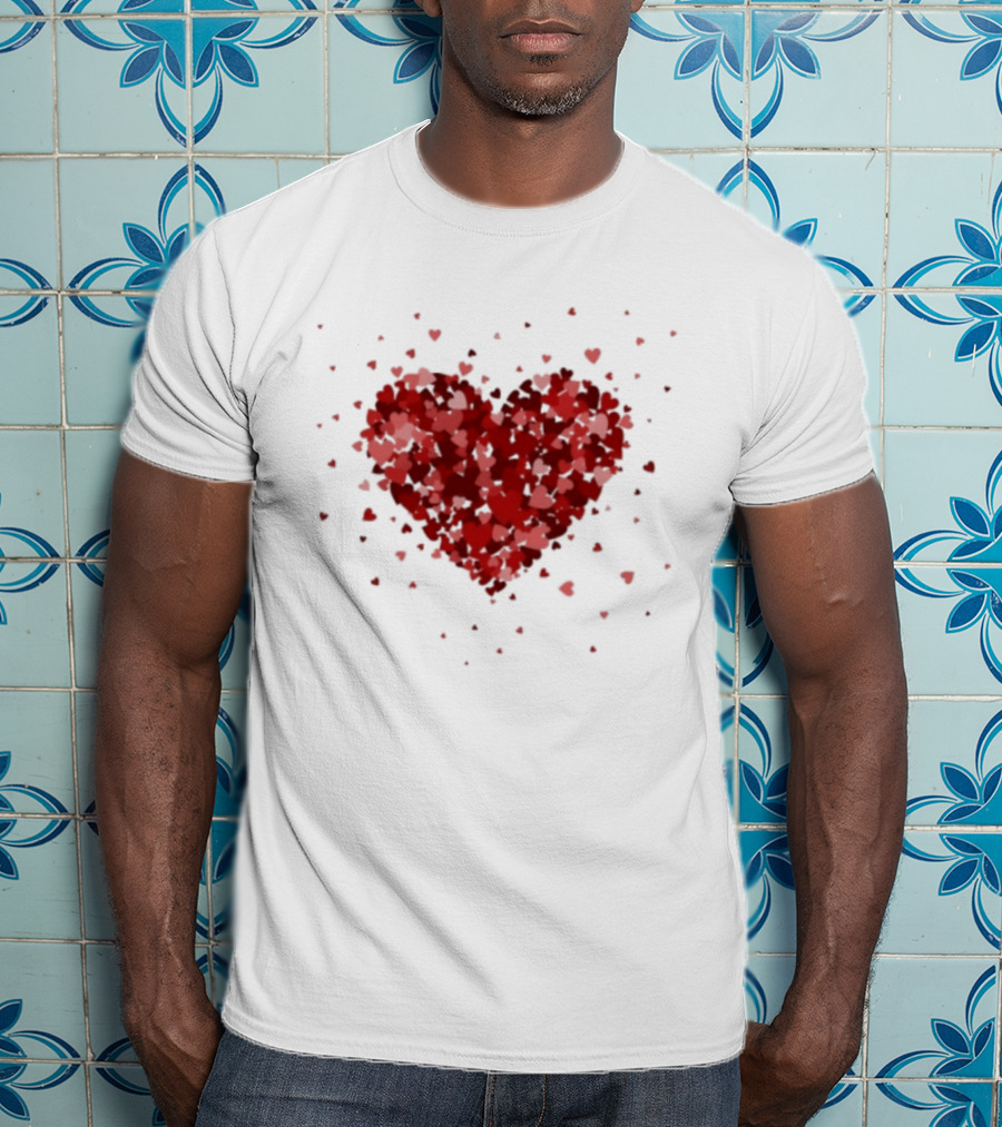 Romantic Valentine Tiny Hearts Xoxo Love T-Shirt