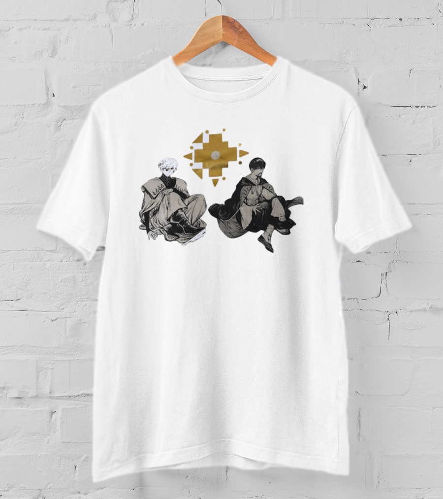 Witch Hat Atelier Character Art Featuring Stylish Outfits And Geometric T-Shirt