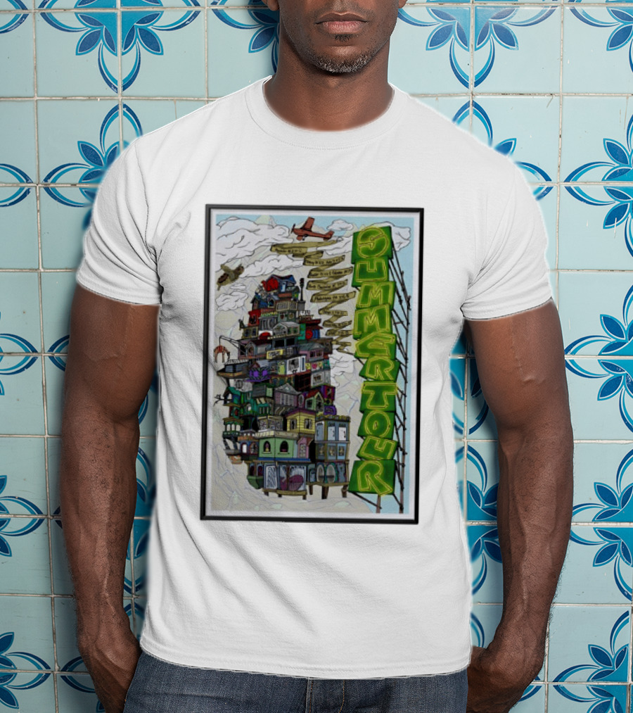 Phish Summer Tour 2025 With Signposts And Plane T-Shirt