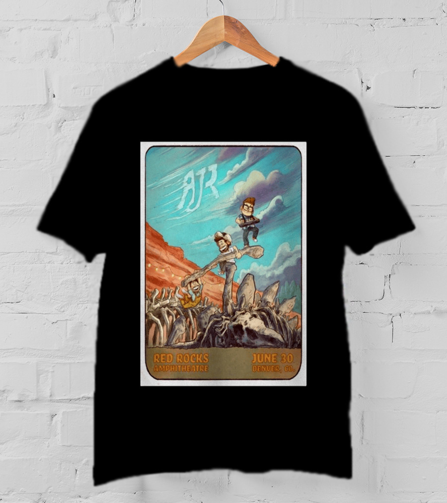 AJR Red Rocks Amphitheatre Denver June 30 2026 Morrison CO T-Shirt