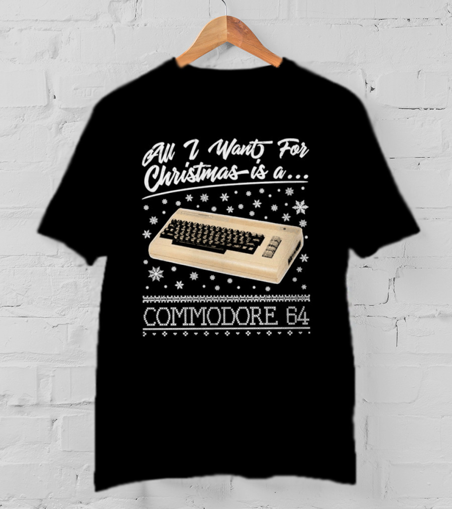 All I Want For Christmas Is A Commodore 64 Nostalgia T-Shirt