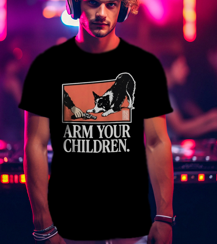 Arm Your Children Brandon Gone Over Dog T-Shirt