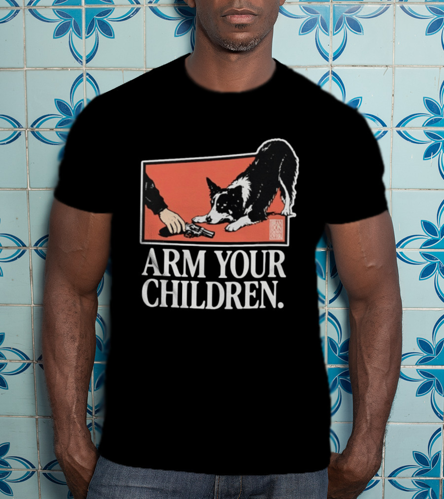 Arm Your Children Brandon Gone Over Dog T-Shirt