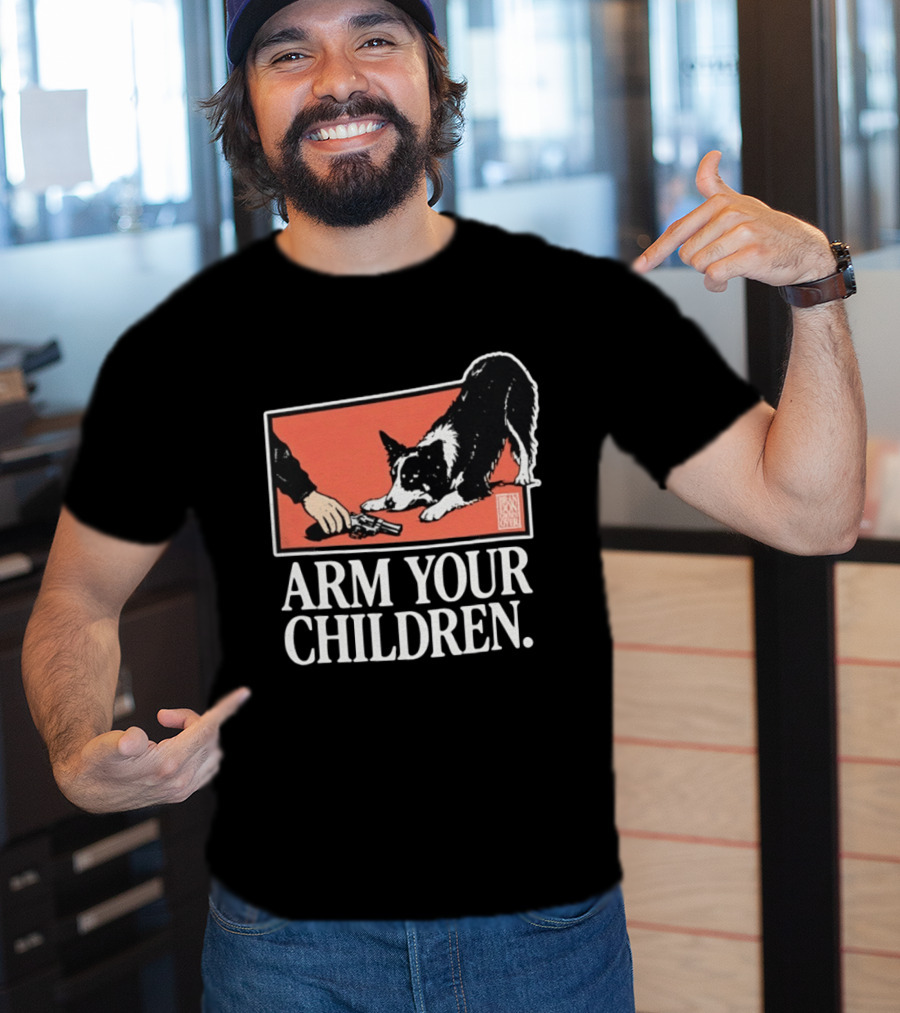 Arm Your Children Brandon Gone Over Dog T-Shirt