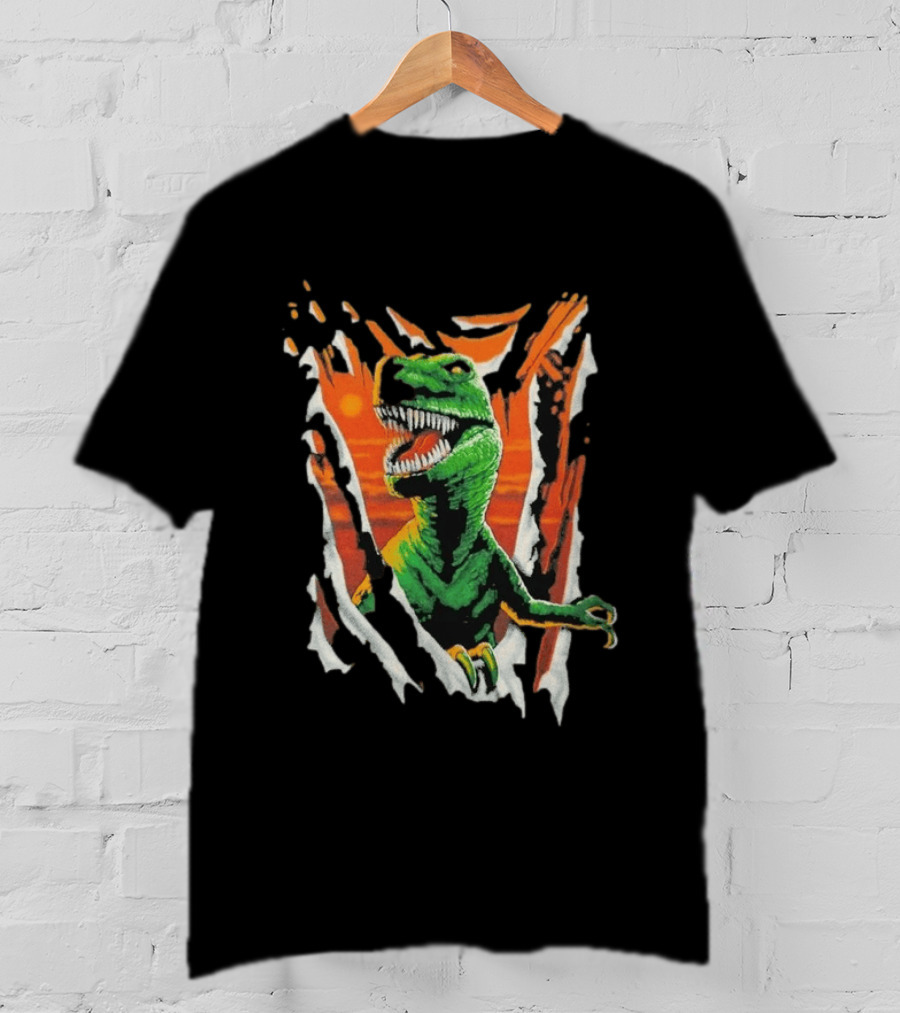 Liquid Blue Rex Dinosaur Jurassic Ripped Claw T-Shirt