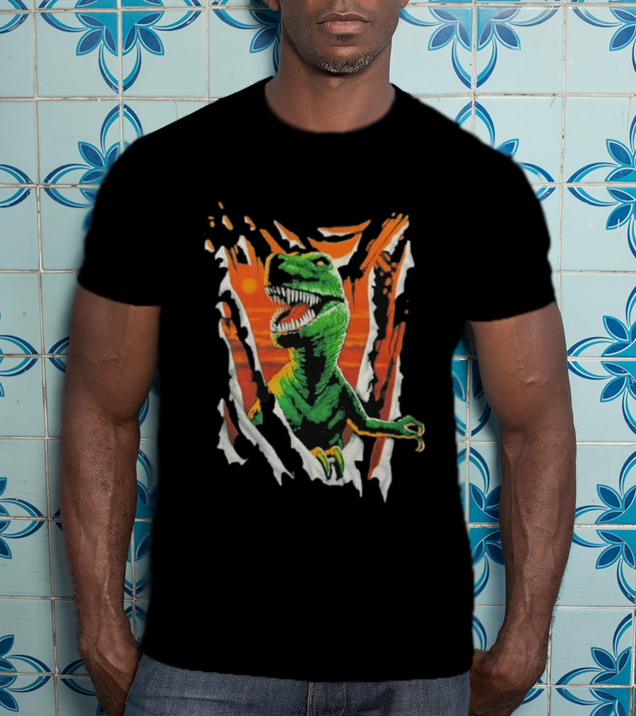 Liquid Blue Rex Dinosaur Jurassic Ripped Claw T-Shirt