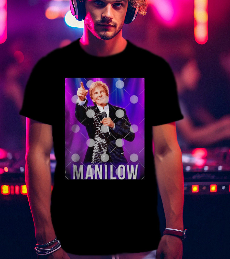 Barry Manilow Starry Stage Performance Concert T-Shirt