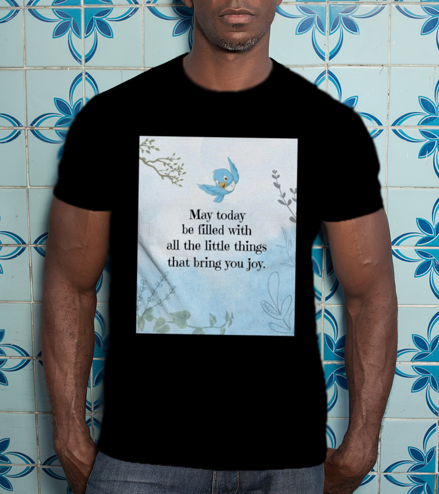 May Today Be Filled With All The Little Things That Bring You Joy Bluebird And Branches T-Shirt