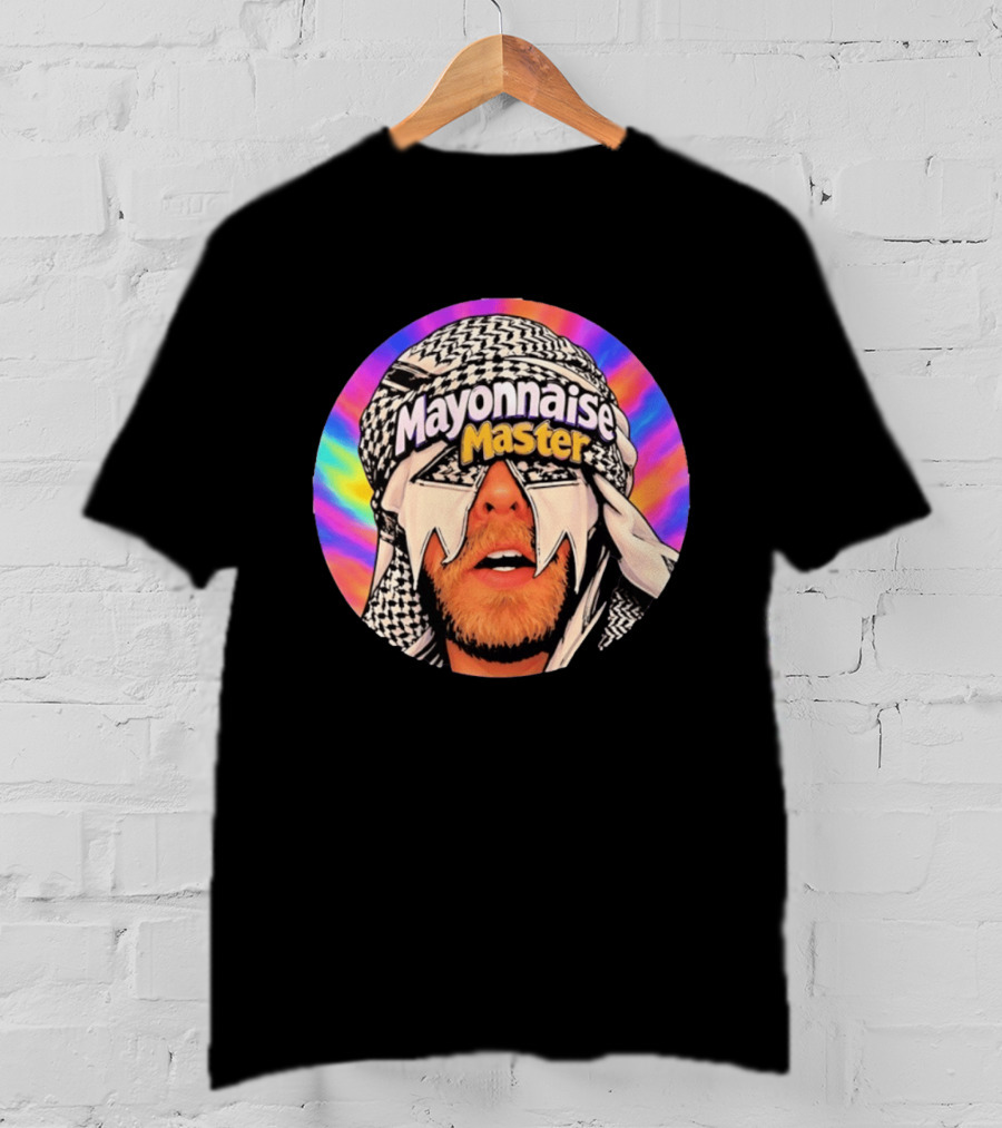 Mayonnaise Master Psychedelic Headwear Humor T-Shirt