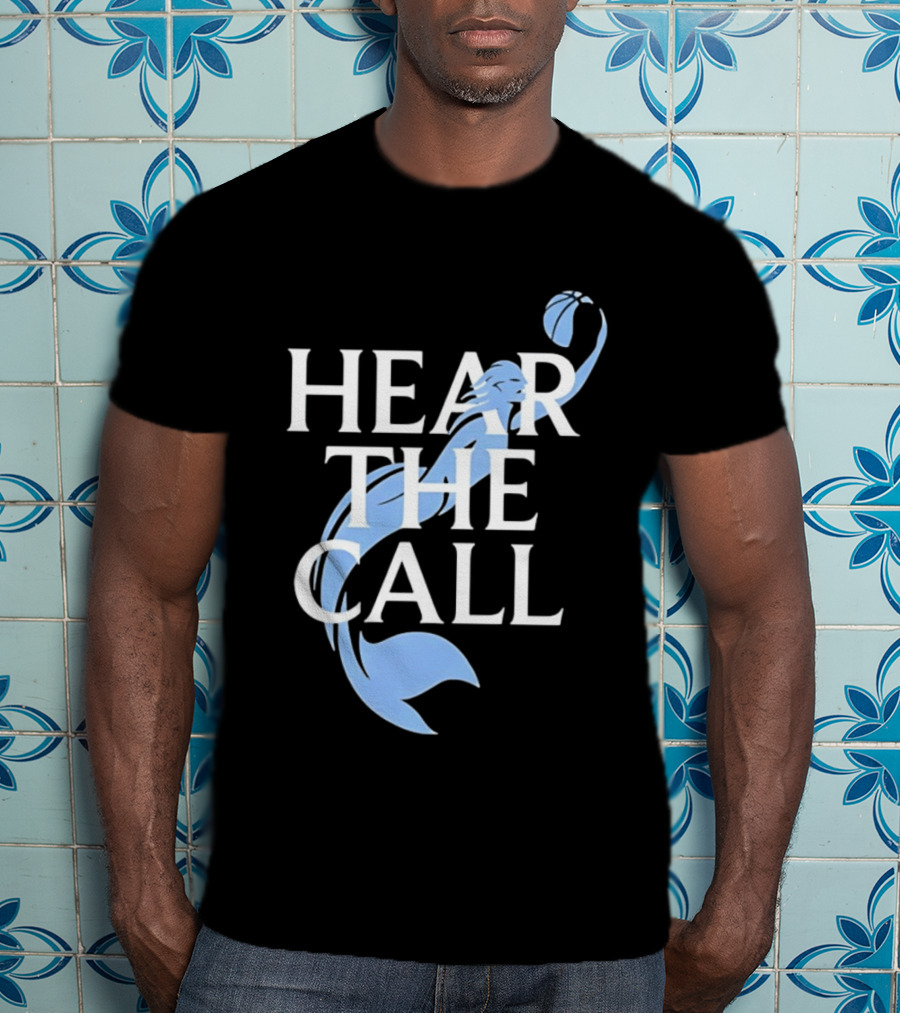 Hear The Call Mermaid Basketball Sports T-Shirt