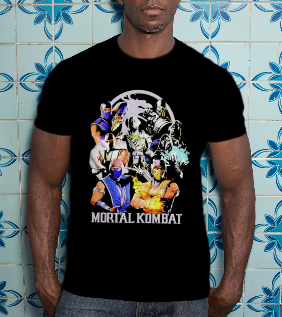 Mortal Kombat Sub Zero Ninja Characters Group T-Shirt
