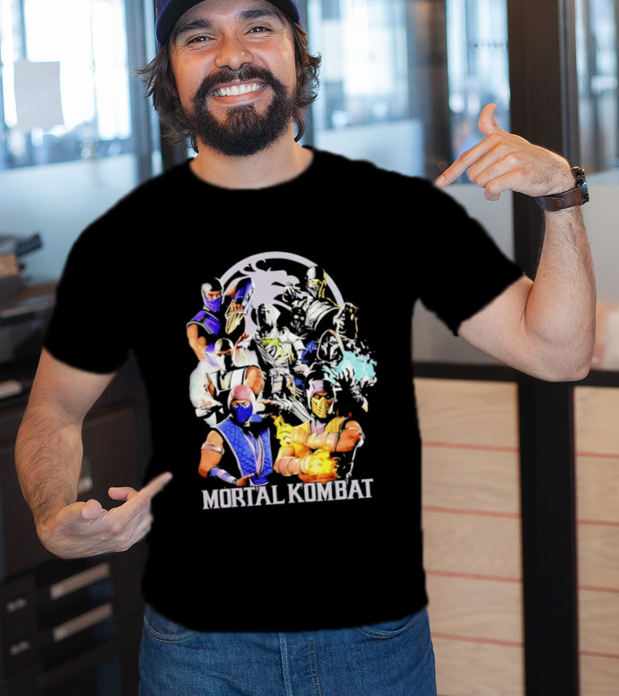 Mortal Kombat Sub Zero Ninja Characters Group T-Shirt