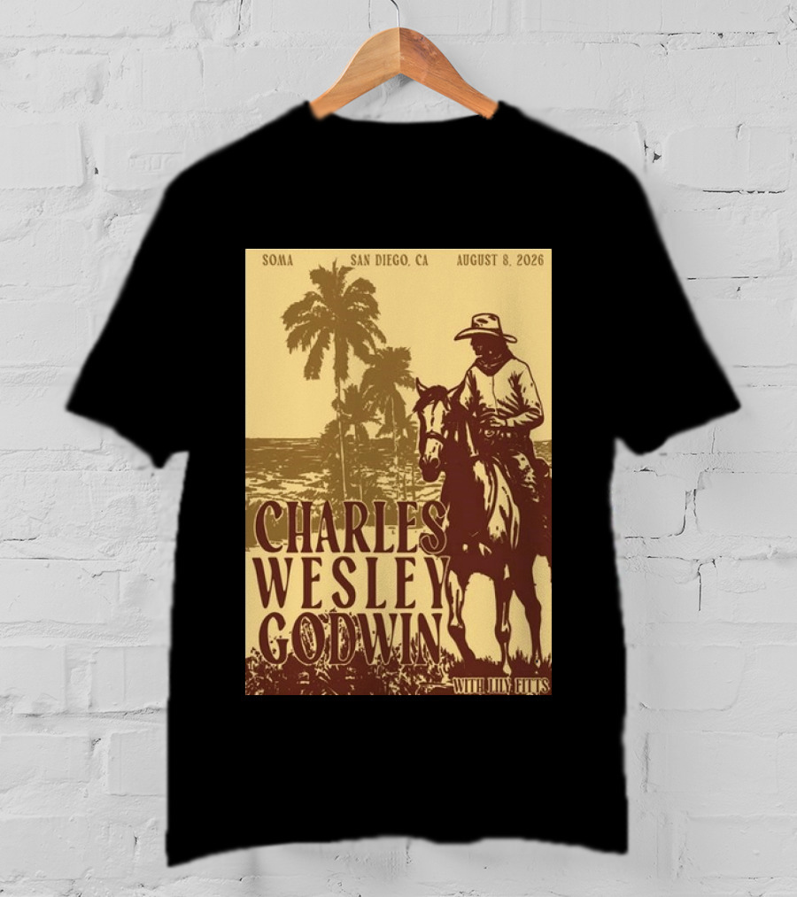 SOMA San Diego CA August 8 2026 Charles Wesley Godwin With Lilly Hiatt T-Shirt