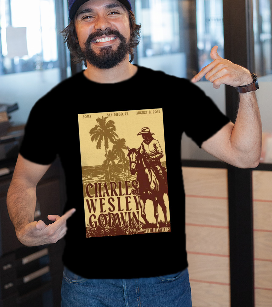 SOMA San Diego CA August 8 2026 Charles Wesley Godwin With Lilly Hiatt T-Shirt