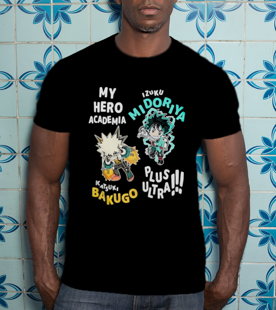 My Hero Academia Izuku Midoriya Katsuki Bakugo Plus Ultra T-Shirt