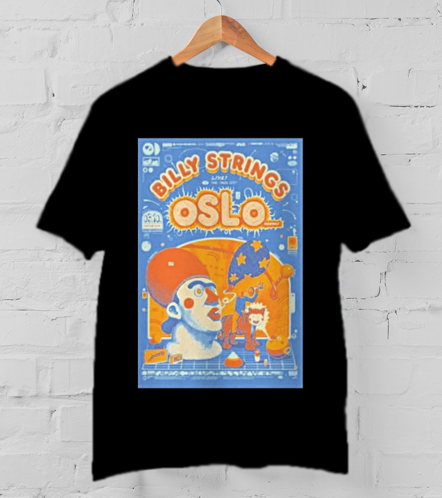 Billy Strings Live Oslo Norway 06.10 Tour Event T-Shirt