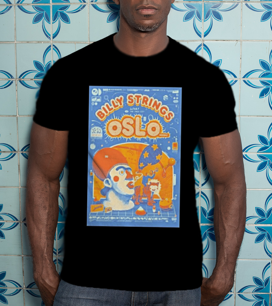 Billy Strings Live Oslo Norway 06.10 Tour Event T-Shirt